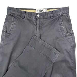 Mountain Khakis pants men's 34x32 gray stretch outdoor camp hike casual gorpcore